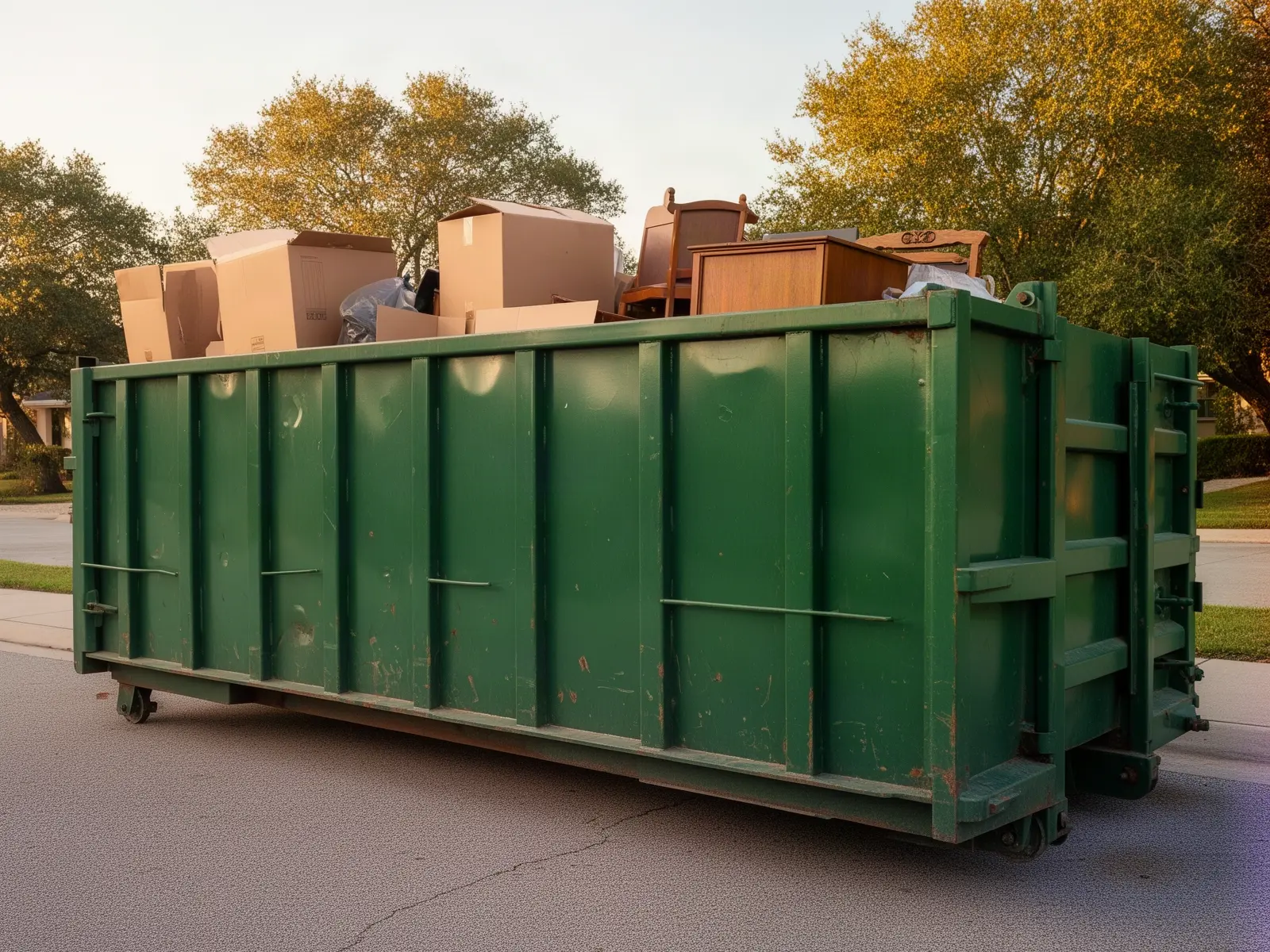 Roll-off dumpster from Copper Hill Dumpster Rental in Albuquerque, NM